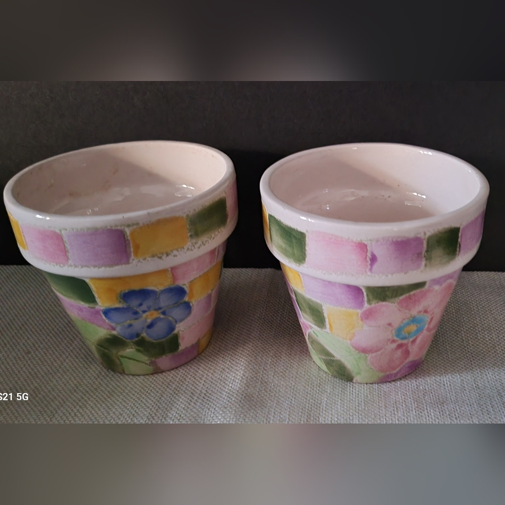 SUCCULENTS FLOWER POTS. SET OF 4- 3.5” by 4” - Picture 7 of 15